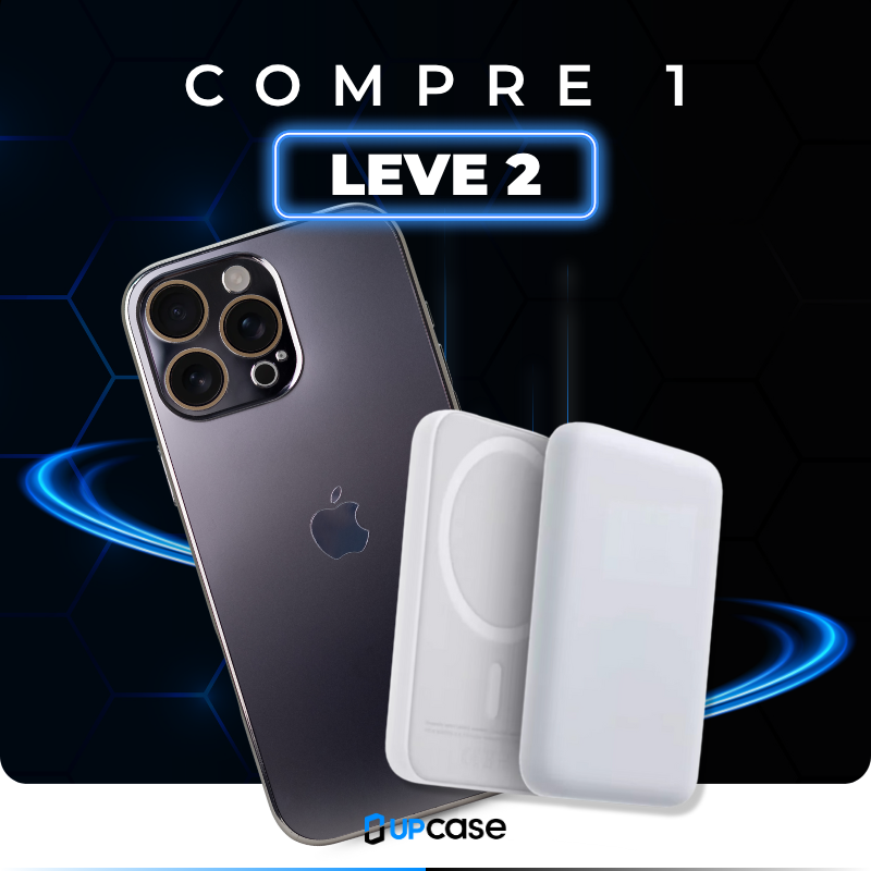 Combo Case UpSafe + Carregador Portátil Compre 1 e Leve 2