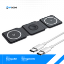 Carregador Dobrável por Indução 3 em 1